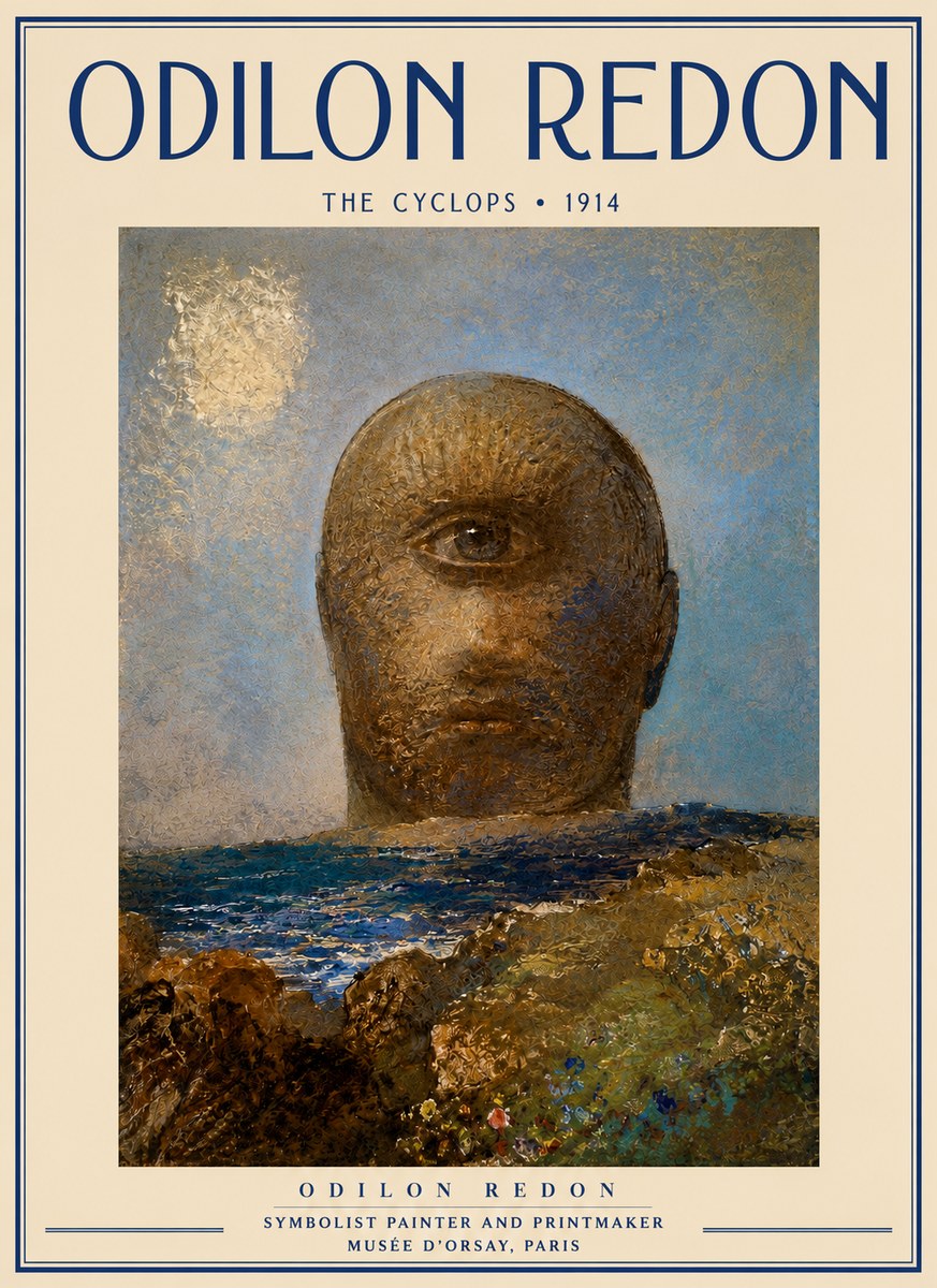 Odilon Redon The Cyclops I No3 - Plakat