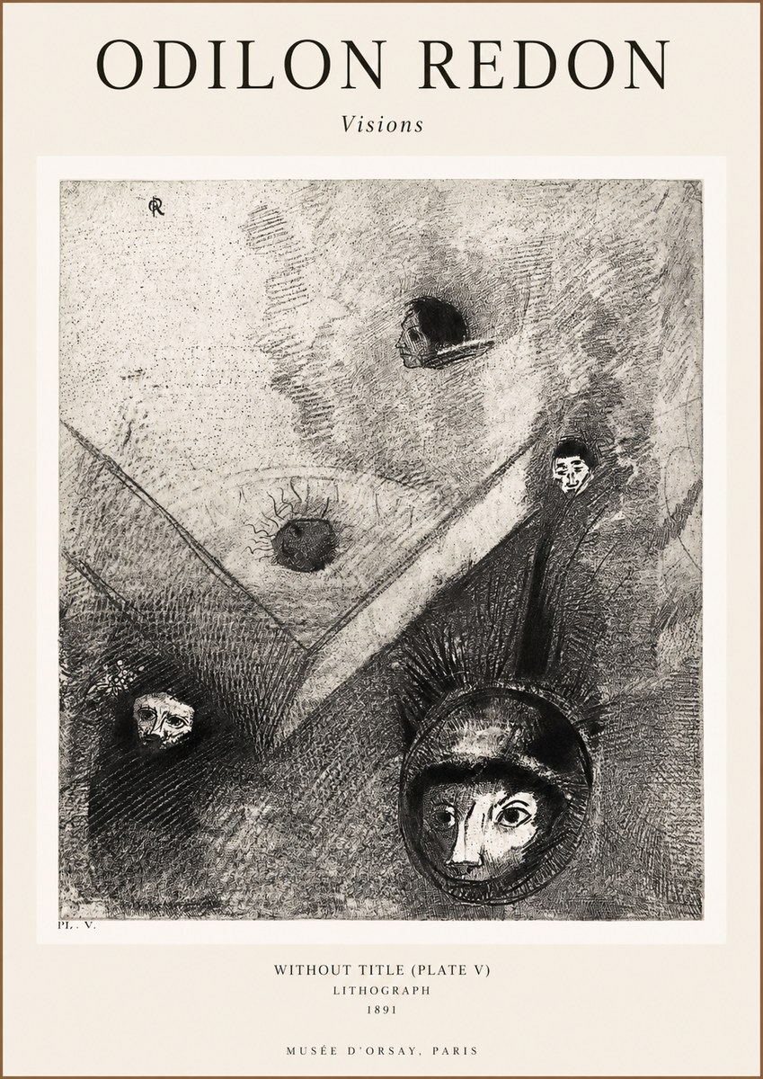 Odilon Redon Without Title (Plate V) No1 - Plakat