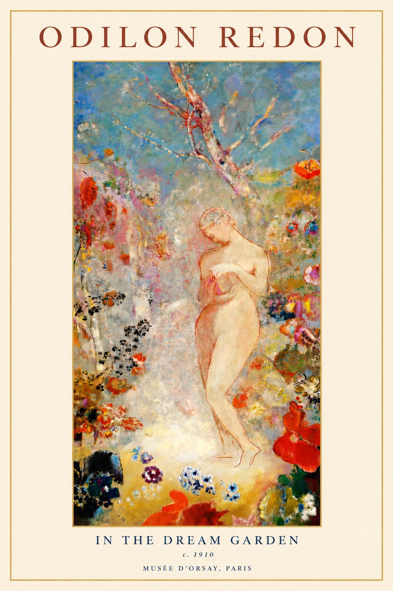 Odilon Redon In the Dream Garden No3 - Plakat
