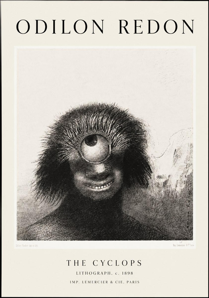Odilon Redon The Cyclops II No1 - Plakat