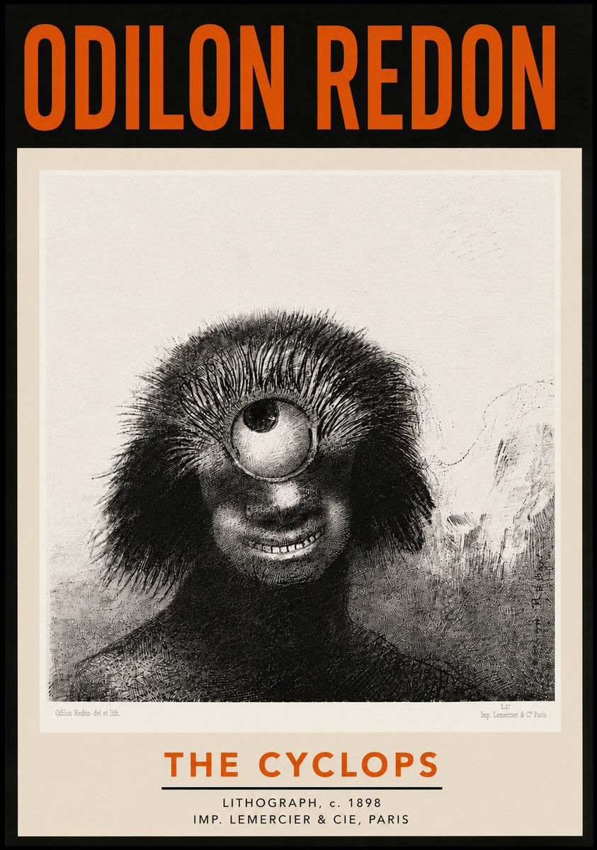 Odilon Redon The Cyclops II No5 - Plakat