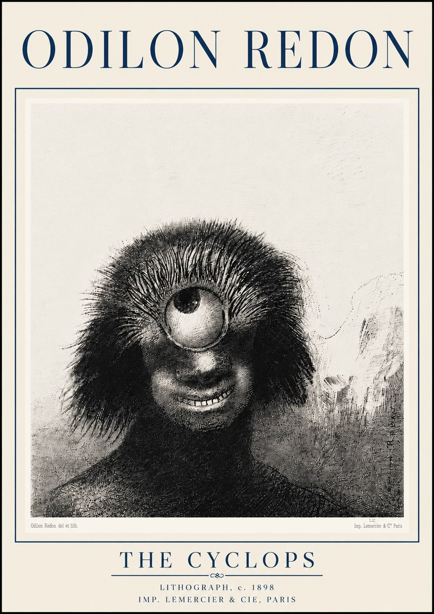 Odilon Redon The Cyclops II No6 - Plakat