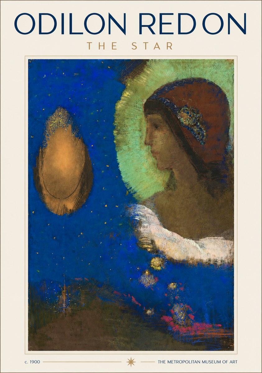 Odilon Redon The Star No3 - Plakat