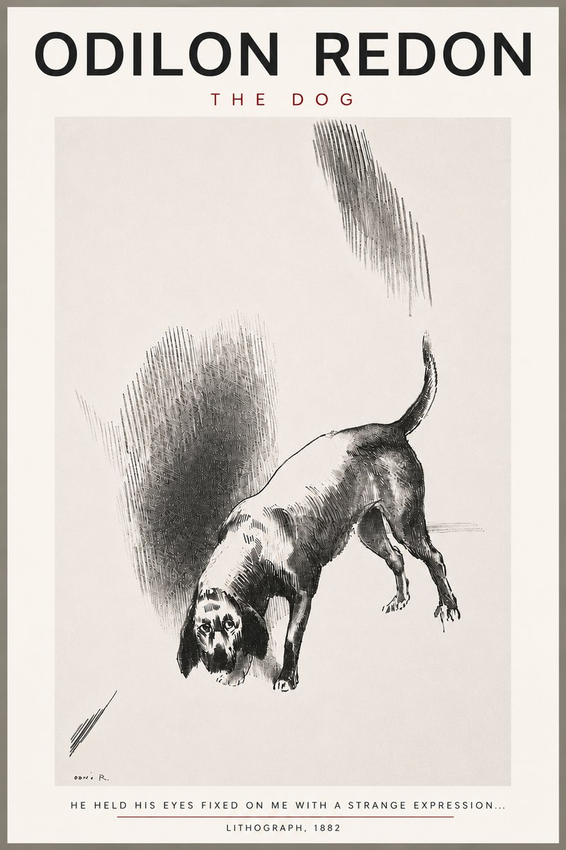 Odilon Redon The Dog No4 - Plakat