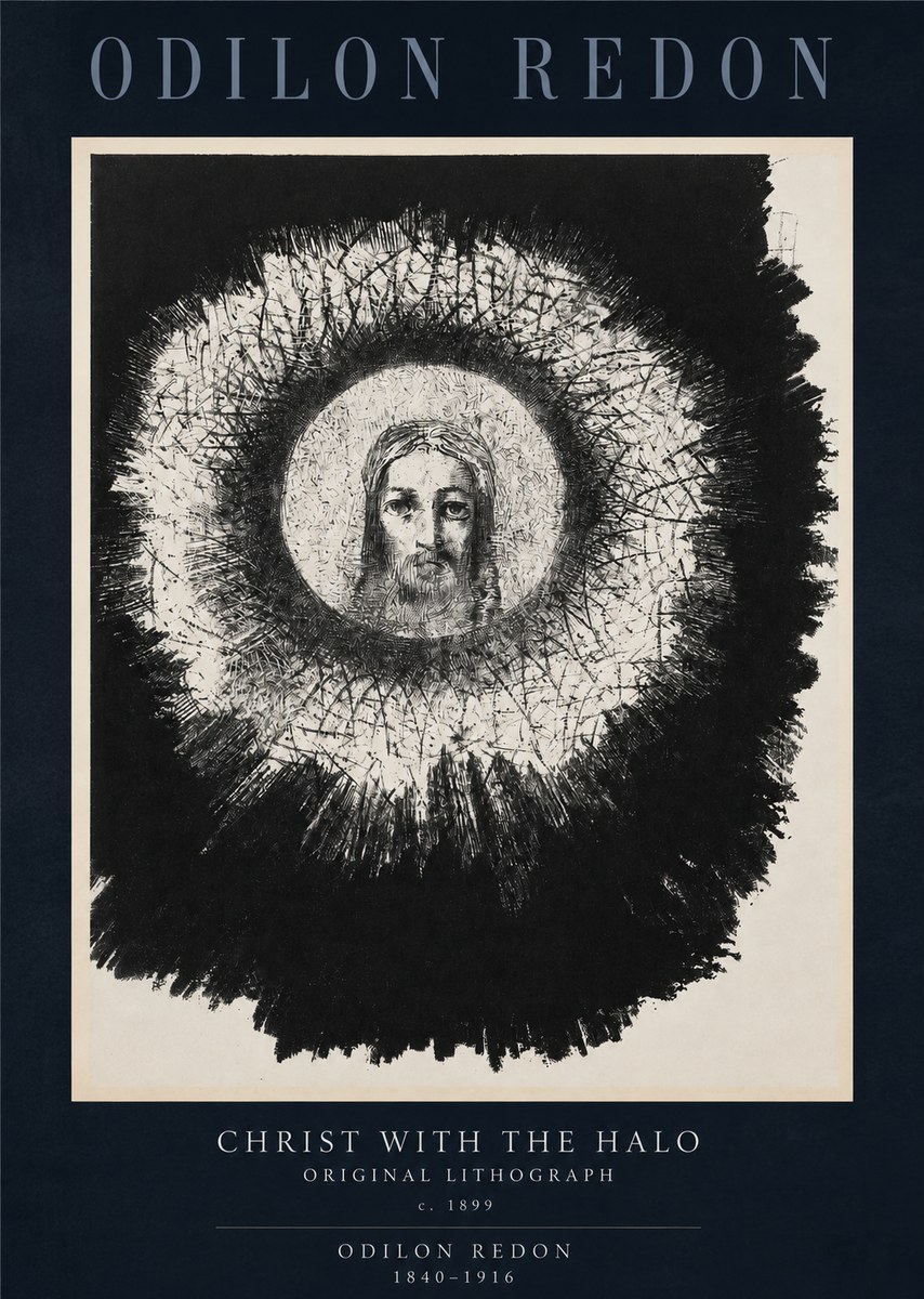 Odilon Redon Christ with the Halo No2 - Plakat
