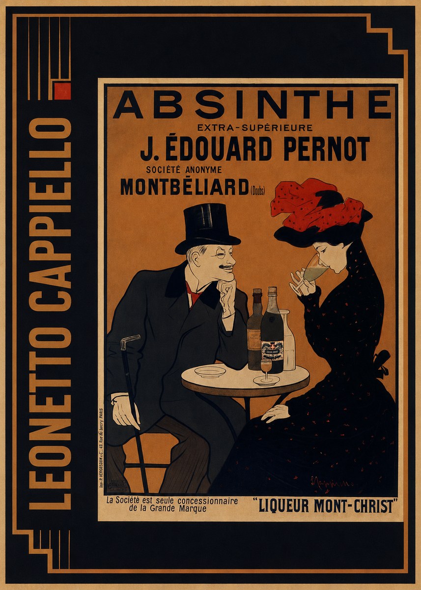 Leonetto Cappiello Absinthe J. Édouard Pernot No2 - Plakat