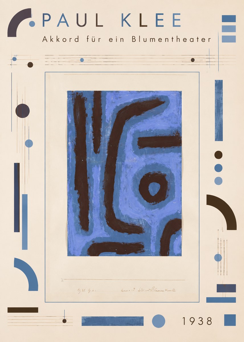 Paul Klee Akkord Für Ein Blumentheater No4 - Plakat