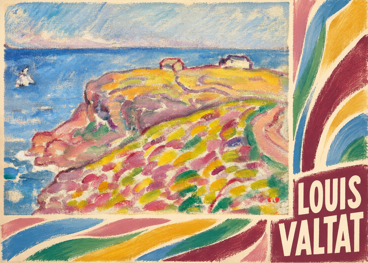 Louis Valtat Coastal Landscape with Bather No6 - Plakat