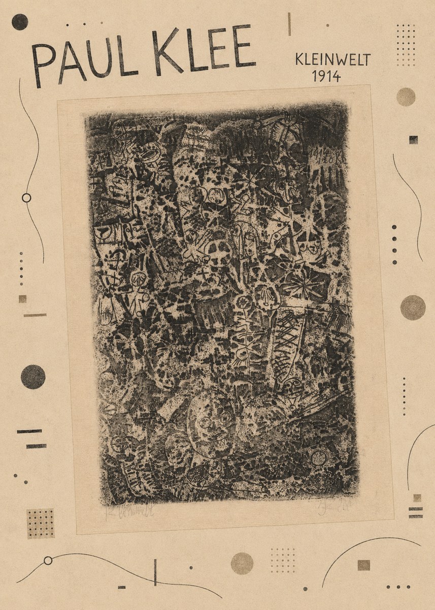 Paul Klee Kleinwelt No2 - Plakat