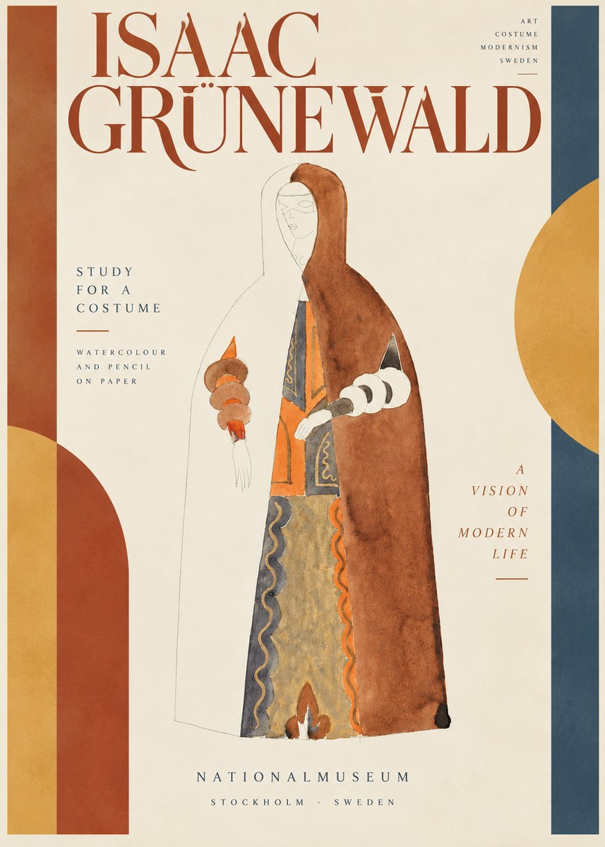 Isaac Grünewald Study for a Costume I No4 - Plakat