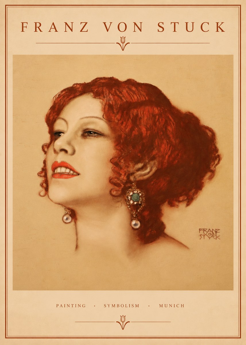 Franz von Stuck Medusa No2 - Plakat
