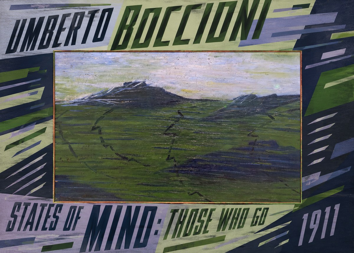 Umberto Boccioni States of Mind: Those Who Go No5 - Plakat