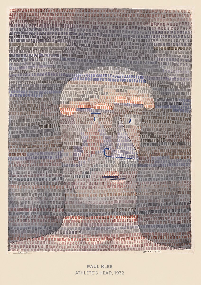 Paul Klee Athlete's Head No4 - Plakat