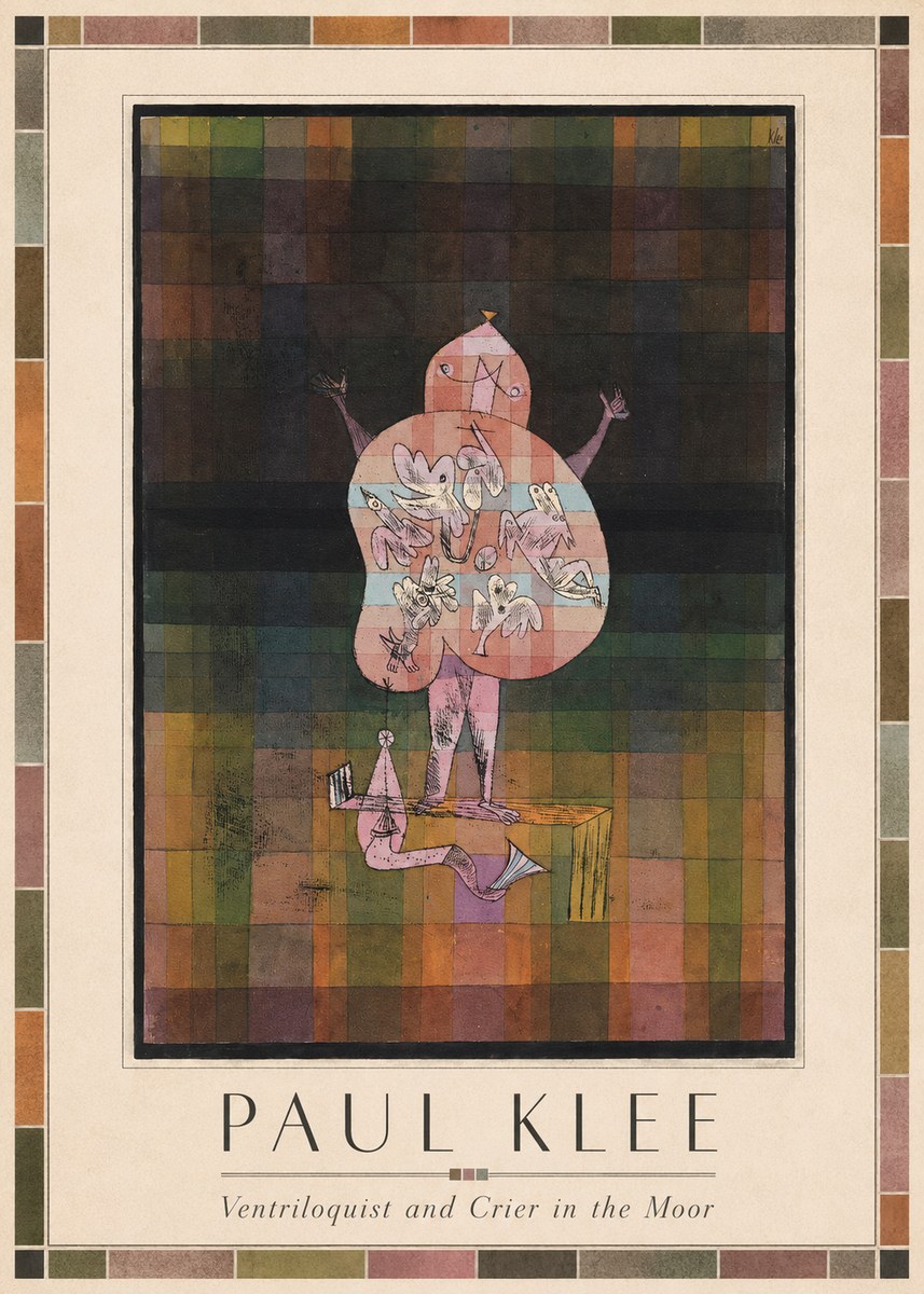 Paul Klee Ventriloquist and Crier in the Moor No1 - Plakat