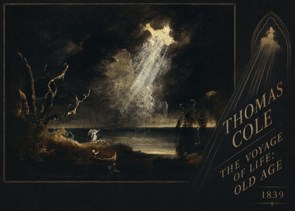 Thomas Cole The Voyage of Life: Old Age I No2 - Plakat