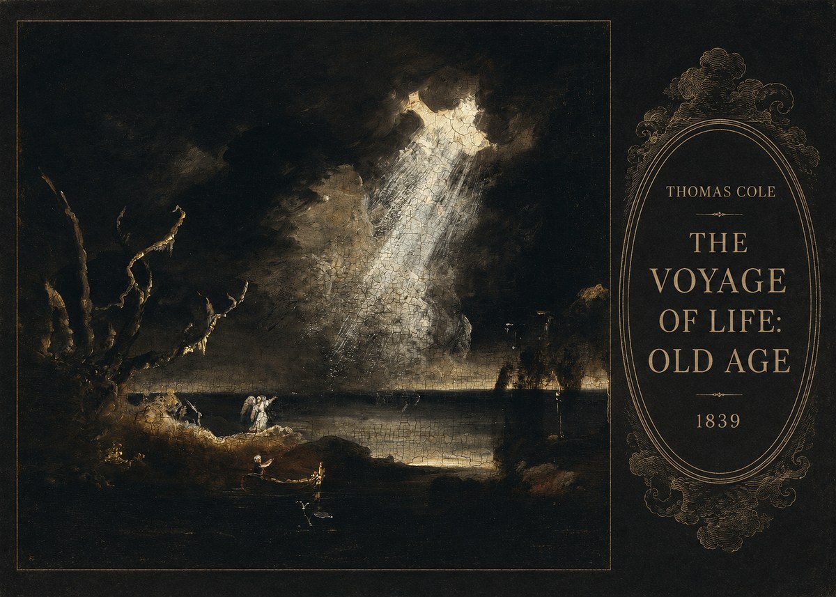 Thomas Cole The Voyage of Life: Old Age I No5 - Plakat