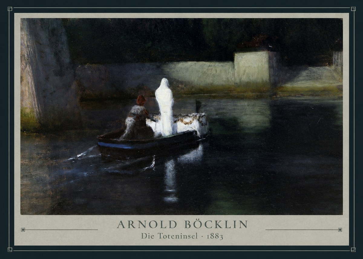 Arnold Böcklin Die Toteninsel III No3 - Plakat