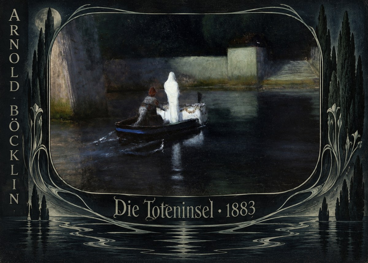 Arnold Böcklin Die Toteninsel III No6 - Plakat