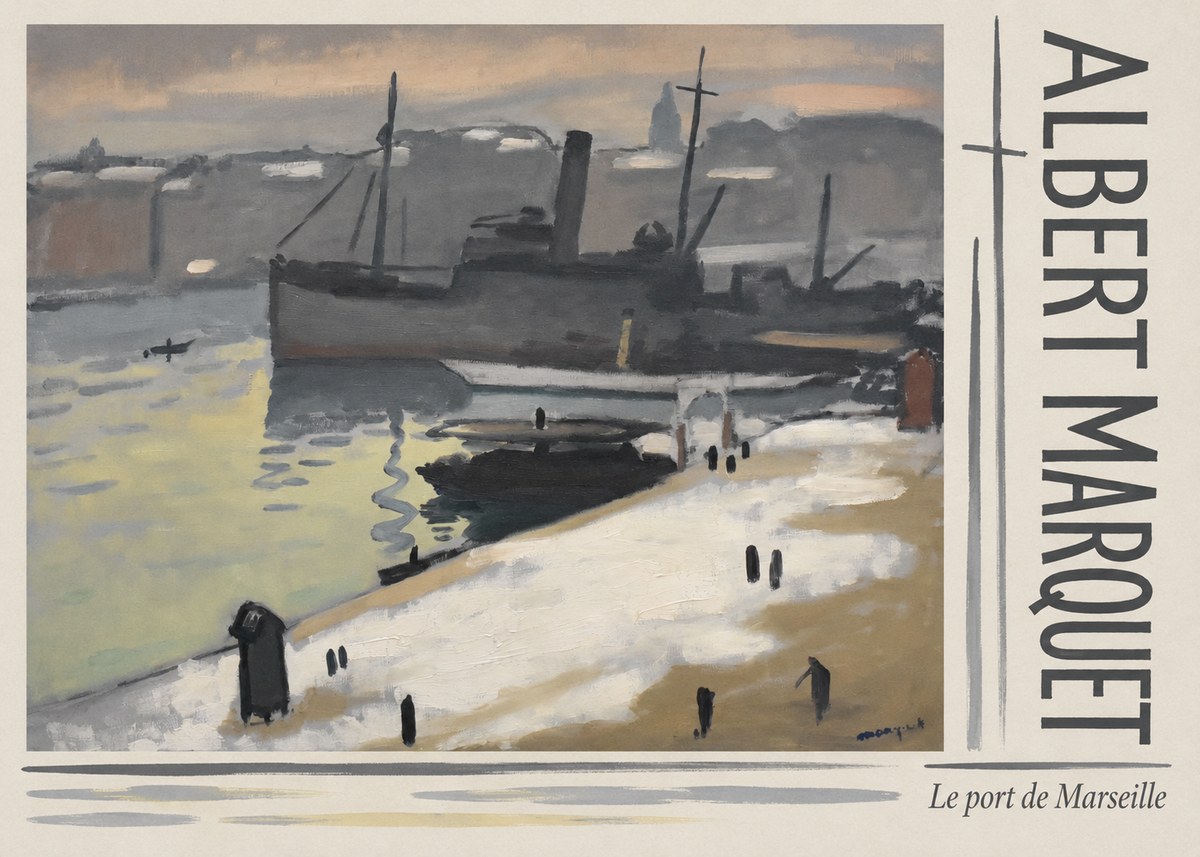 Albert Marquet Le Port De Marseille I No3 - Plakat
