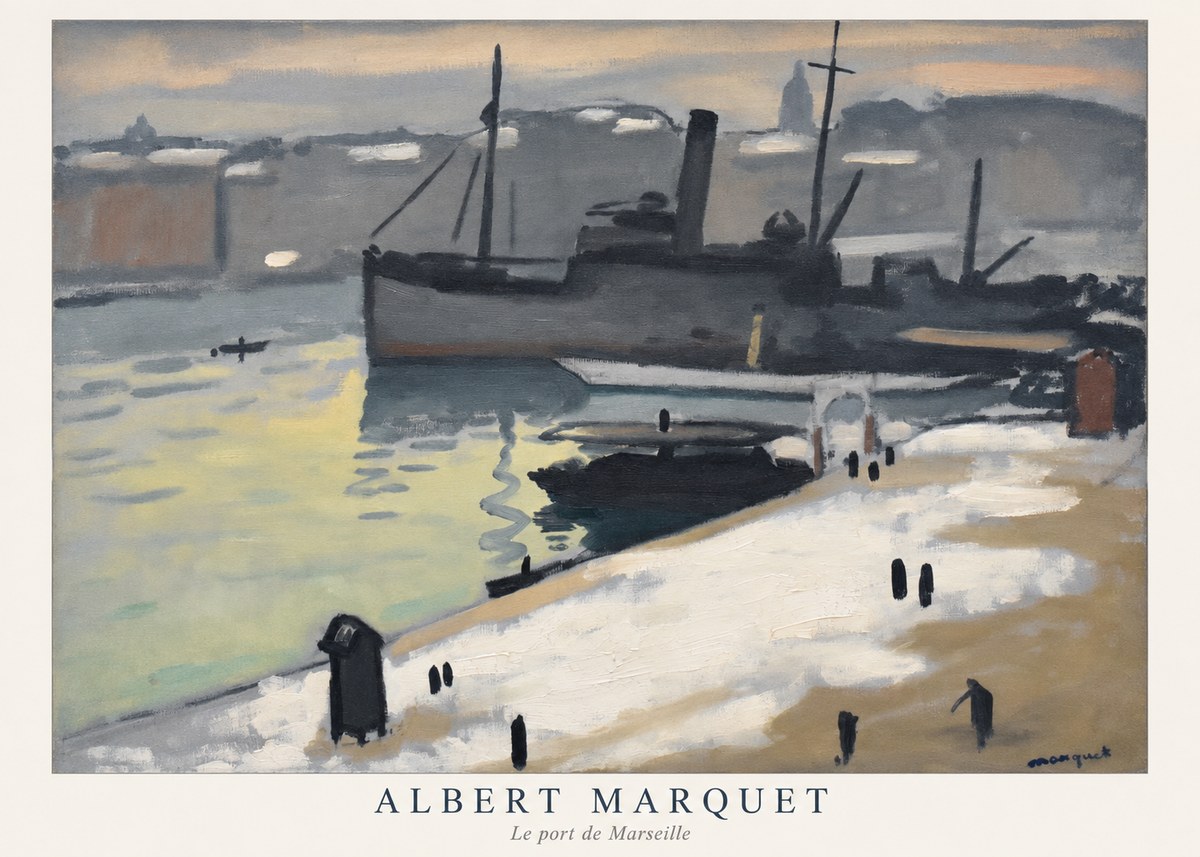 Albert Marquet Le Port De Marseille I No5 - Plakat