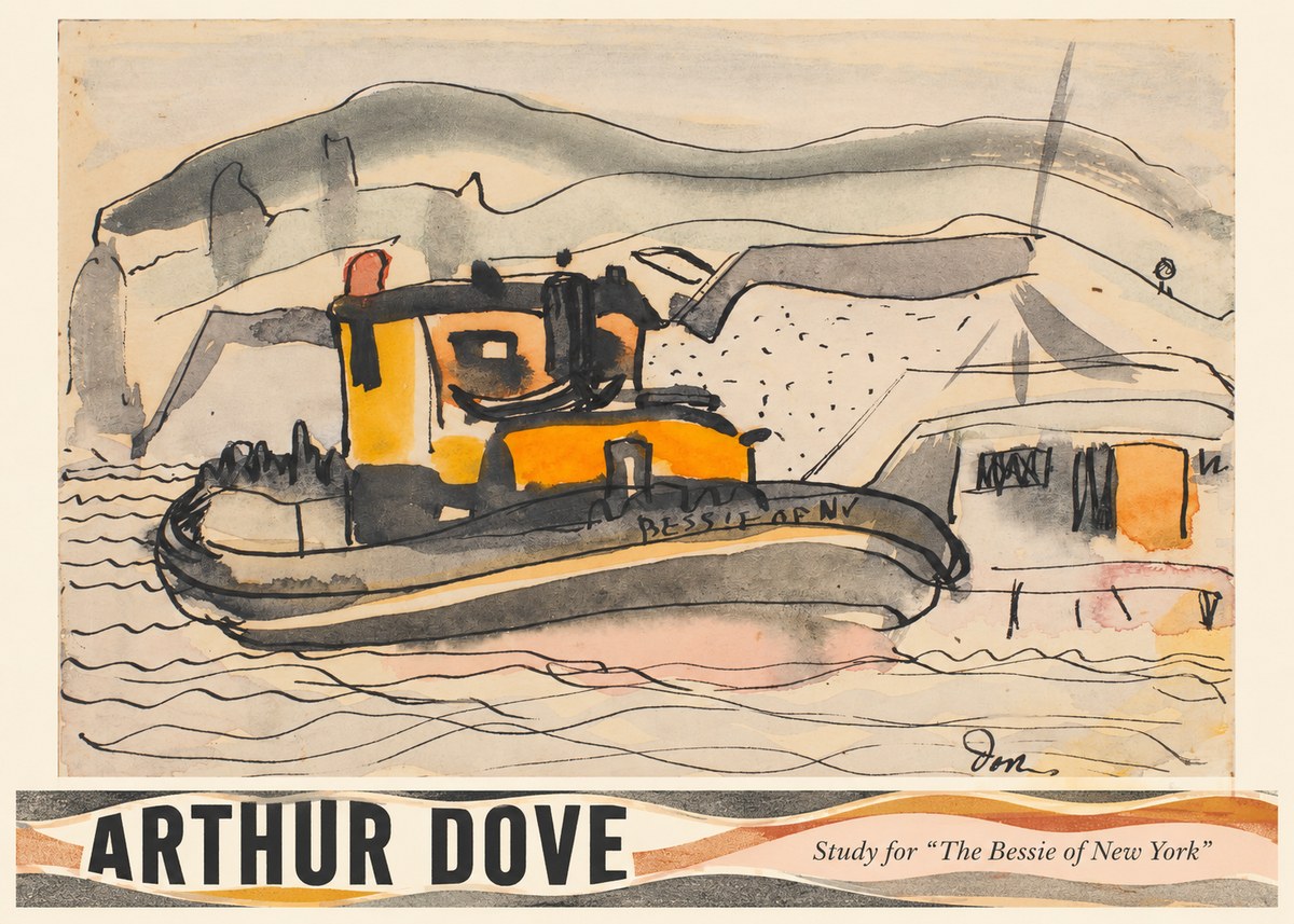 Arthur Dove Study for "the Bessie of New York" No3 - Plakat