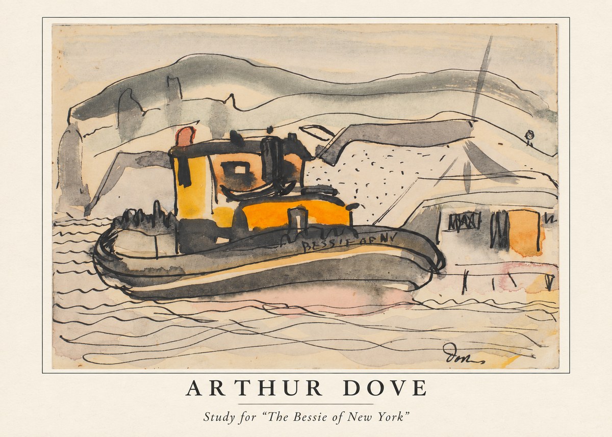 Arthur Dove Study for "the Bessie of New York" No4 - Plakat