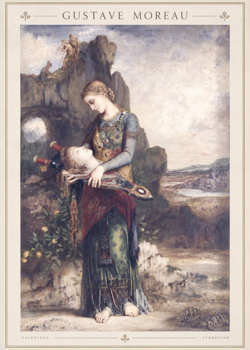 Gustave Moreau Salome with the Head of John the Baptist No2 - Plakat