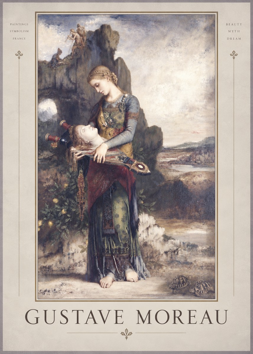 Gustave Moreau Salome with the Head of John the Baptist No4 - Plakat
