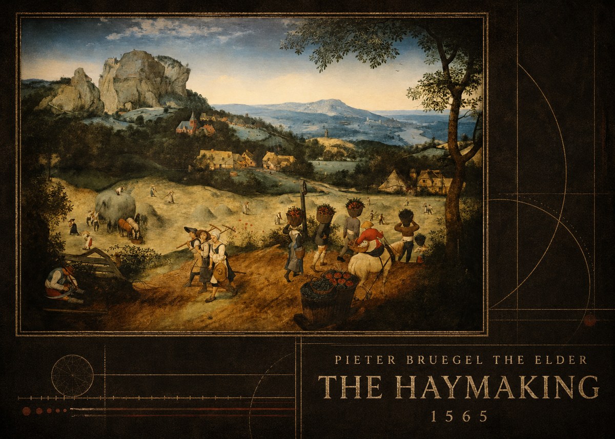 Pieter Bruegel The Haymaking No5 - Plakat