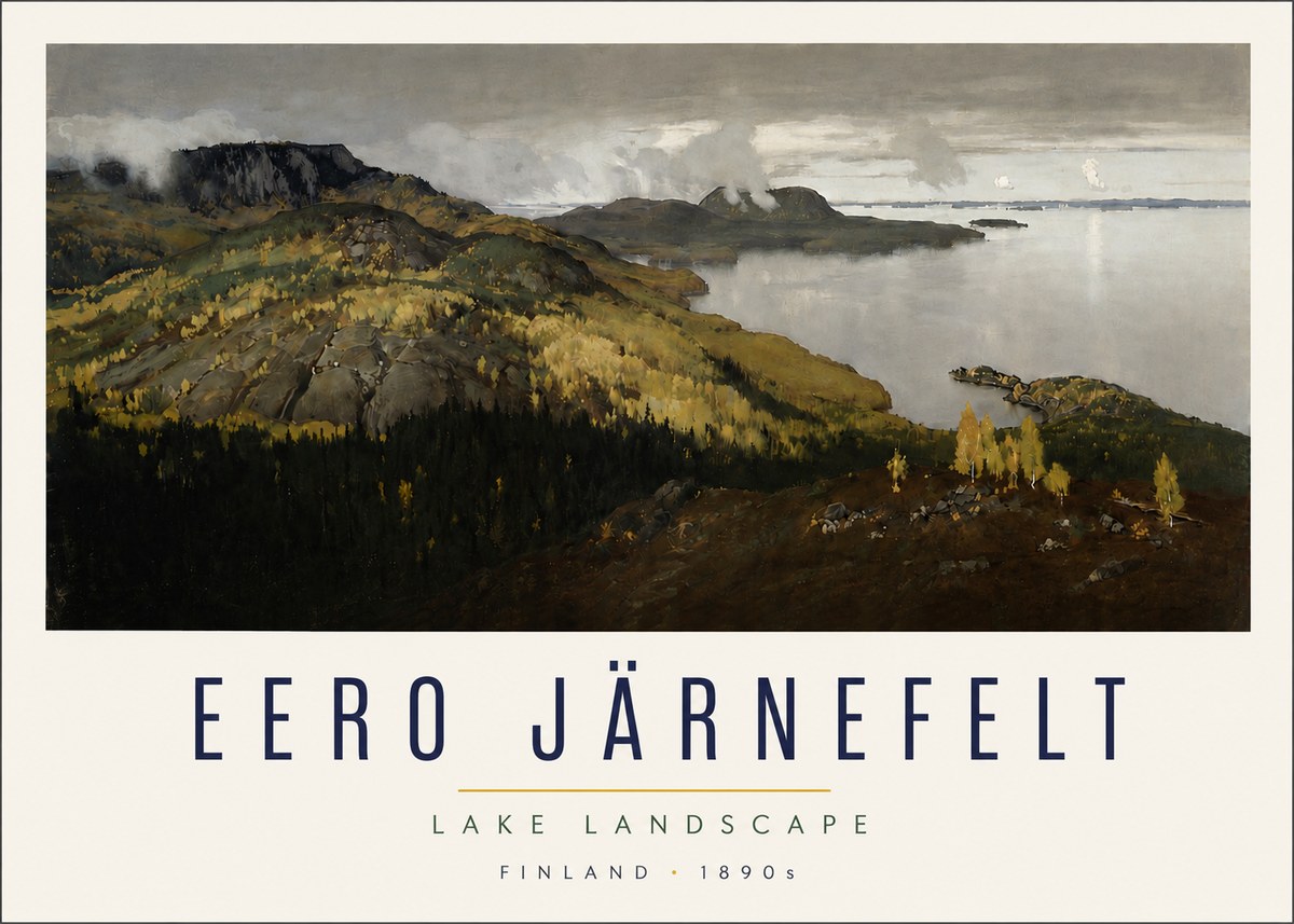 Eero Järnefelt Lake Landscape No4 - Plakat