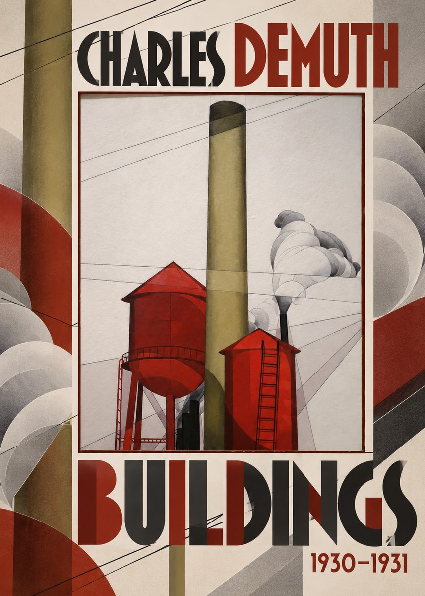 Charles Demuth Buildings No6 - Plakat