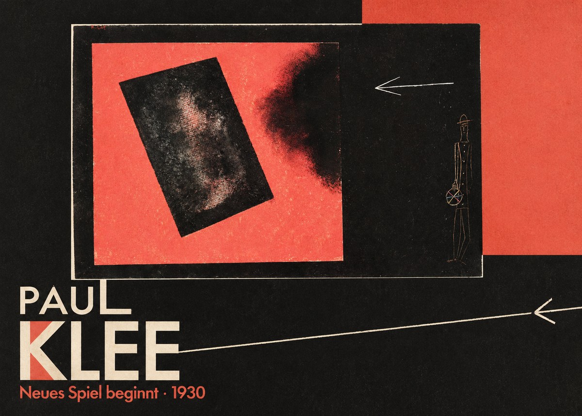 Paul Klee Neues Spiel Beginnt No6 - Plakat