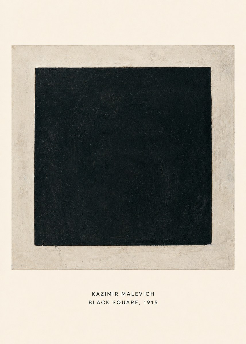 Kazimir Malevich Black Square No6 - Plakat