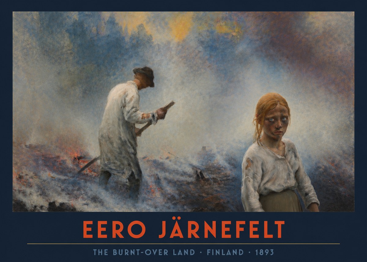 Eero Järnefelt The Burnt-over Land No2 - Plakat