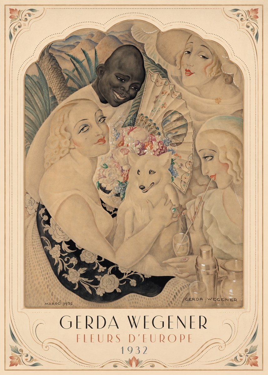 Gerda Wegener Fleurs D'europe No3 - Plakat