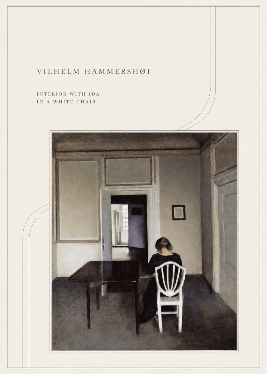 Vilhelm Hammershøi Interior with Ida in a White Chair No4 - Plakat