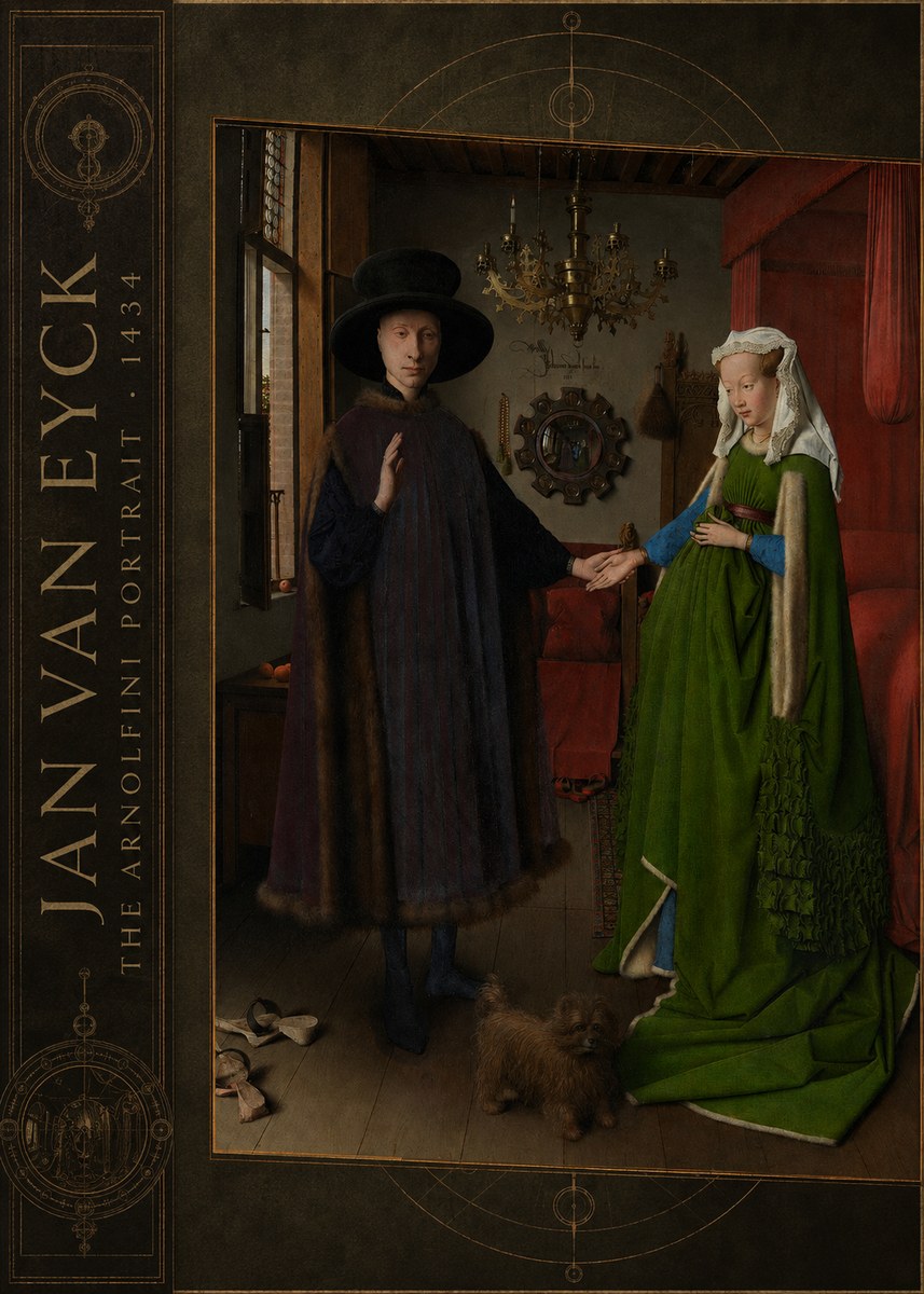 Jan van Eyck The Arnolfini Portrait IV No2 - Plakat