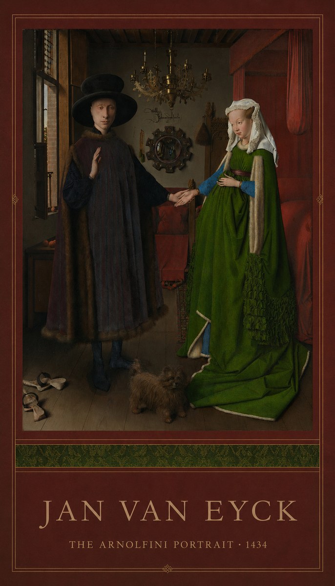 Jan van Eyck The Arnolfini Portrait IV No3 - Plakat