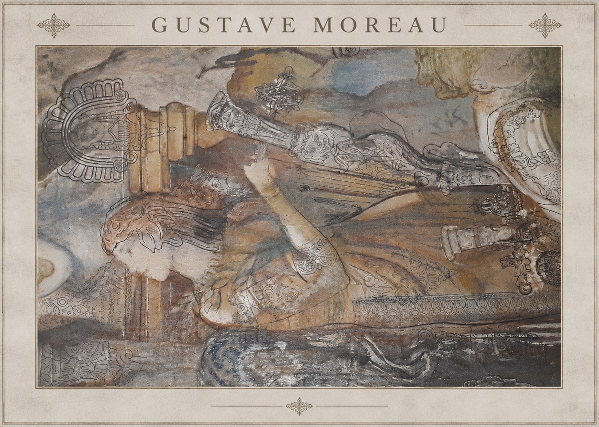 Gustave Moreau Study for the Triumph of Death No4 - Plakat