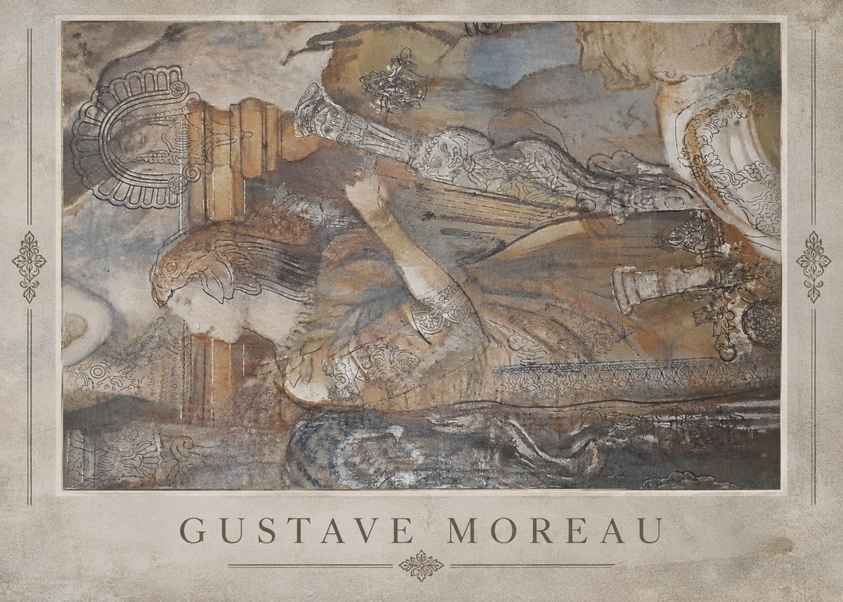 Gustave Moreau Study for the Triumph of Death No5 - Plakat
