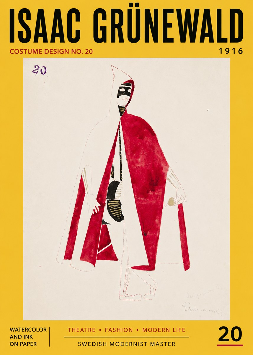 Isaac Grünewald Costume Design No. 20 No5 - Plakat