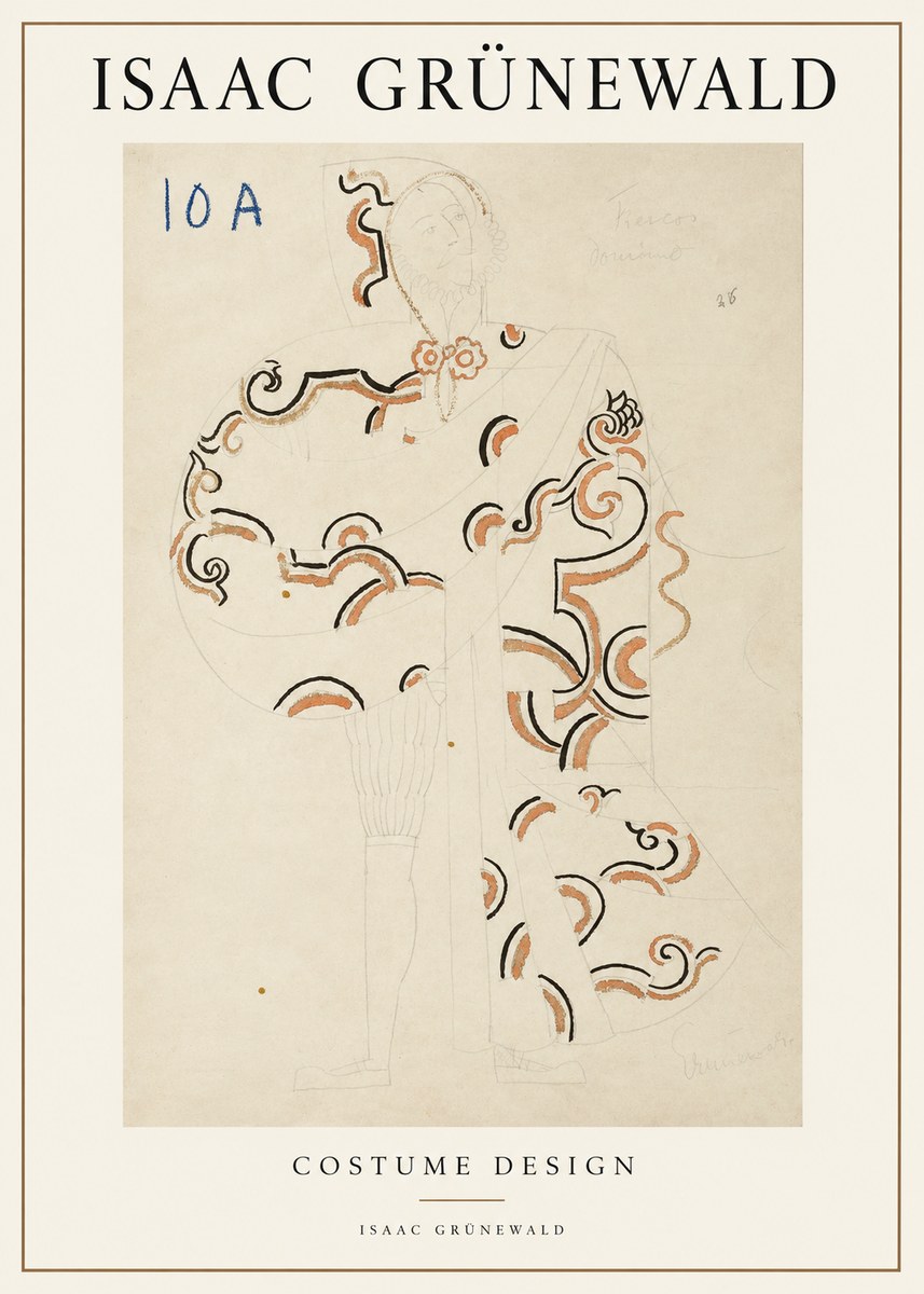 Isaac Grünewald Costume Design VIII No2 - Plakat