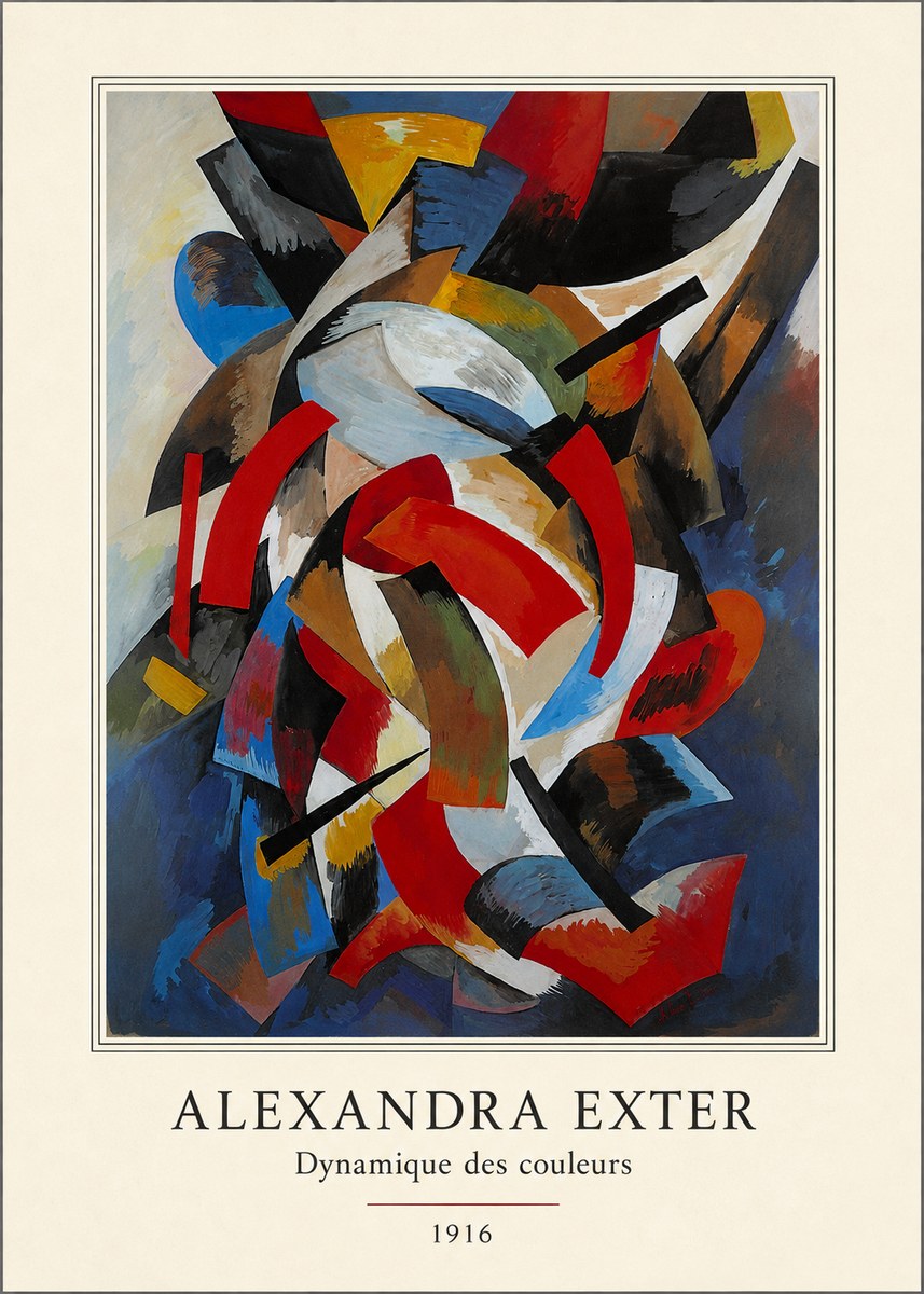 Alexandra Exter Dynamique Des Couleurs 1916 No4 - Plakat