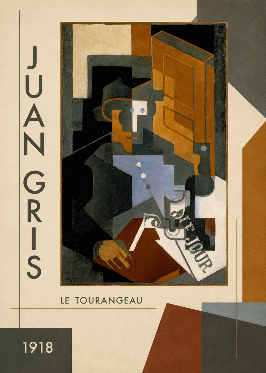 Juan Gris Le Tourangeau No3 - Plakat