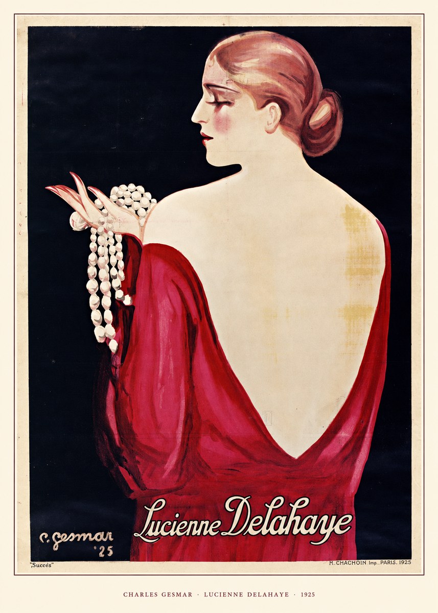 Charles Gesmar Lucienne Delahaye No5 - Plakat