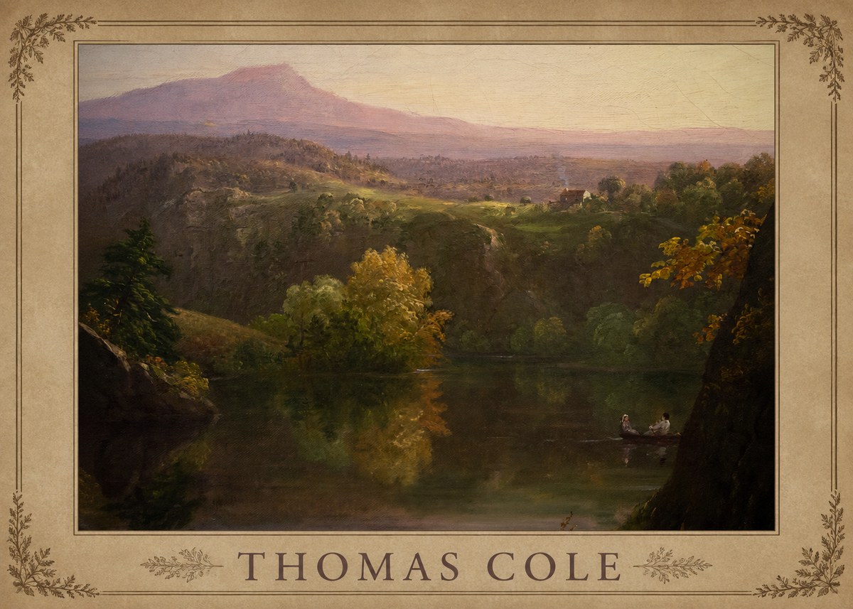 Thomas Cole View of the Catskill Mountains, Early Autumn No4 - Plakat