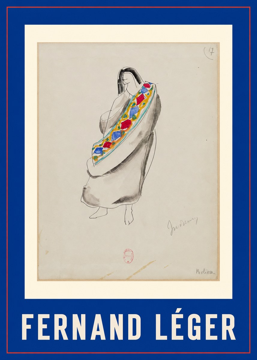 Fernand Léger Indienne, Bolivia No1 - Plakat