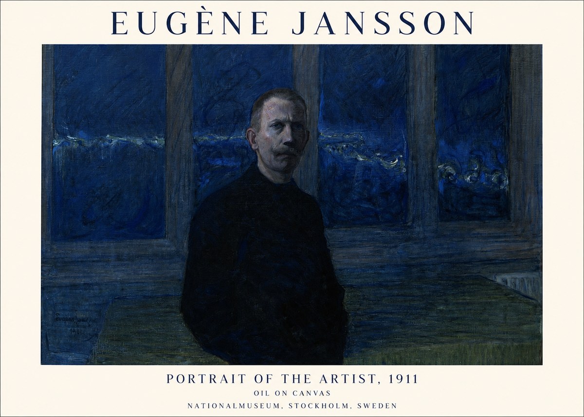 Eugène Jansson Portrait of the Artist, 1911 No1 - Plakat