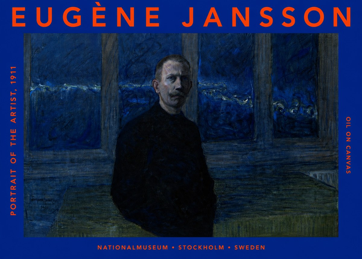 Eugène Jansson Portrait of the Artist, 1911 No2 - Plakat