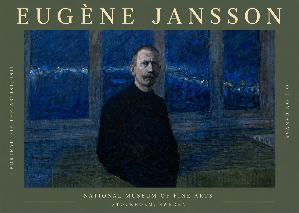 Eugène Jansson Portrait of the Artist, 1911 No6 - Plakat